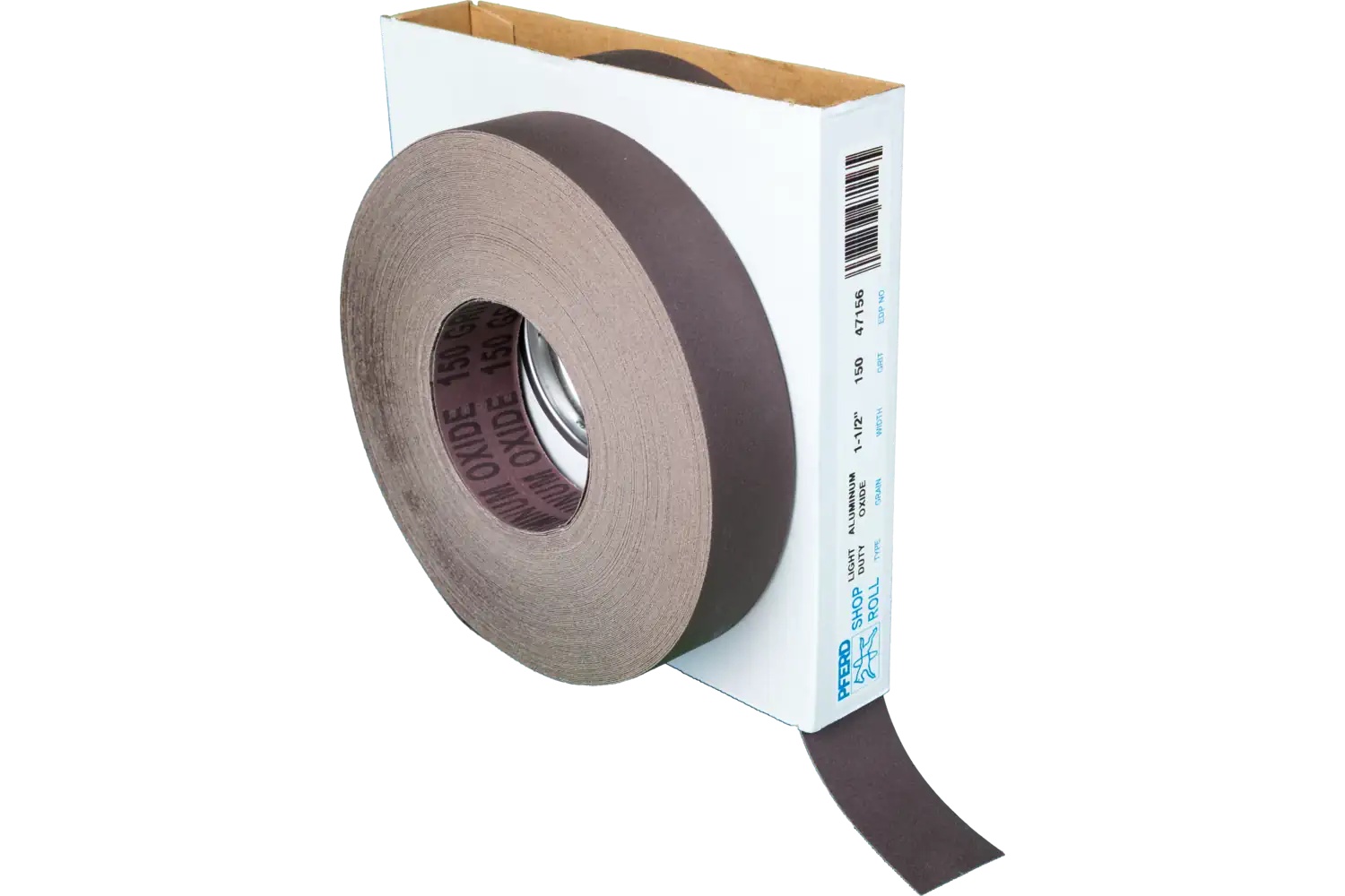 Picture of Pferd Shop Roll, Flexible Light Duty, 1-1/2" x 50 yards, 150 Grit, Aluminum oxide
